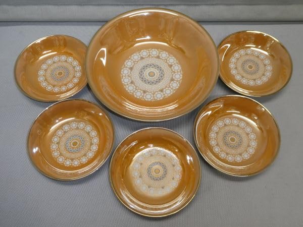 Amazon.co.jp: オーロラチャイナ Aurora china ラスター彩 小皿 大皿