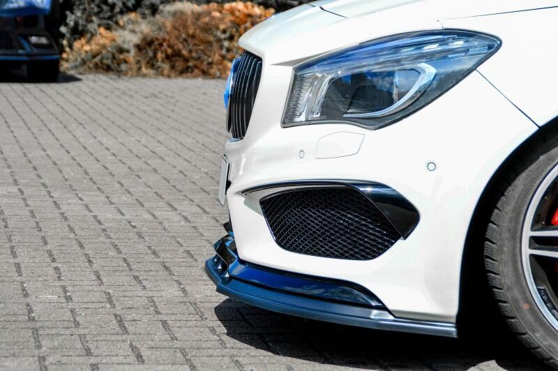 Aileron de pare-chocs avant Mercedes CLA noir brillant: corrigez le style fade C117