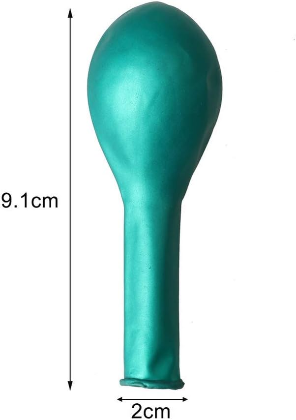 ZHIYE Party Balloons Assorted 8 Inch 100 pieces Bright Metallic Balloons Suitable for Birthday Parties, Weddings, Anniversaries, Celebrations