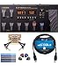 BOSS GT-100 Guitar Multi-Effects Pedal Bundle with Blucoil 5-FT MIDI Cable, 2-Pack of Pedal Patch Cables, 4-Pack of Celluloid Guitar Picks, and 5-Pack of Reusable Cable Ties