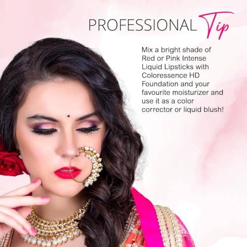 Image of COLORESSENCE Intense Liquid Lip Color | Long Lasting, Smudgeproof, Waterproof and Intense Color Formula for Long Lasting Effect | 9+ Hours Intense Wear & Velvety Matte Finish | Brown Pic | 8ml