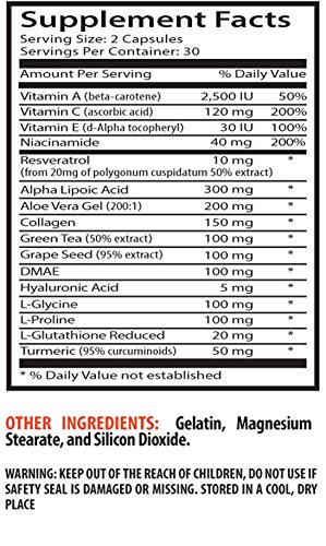 Sport Supplement Niacinamide 500 - Anti-Wrinkle Pills - Anti Wrinkle Serum (1 Bottle - 60 Capsules) #TOP1