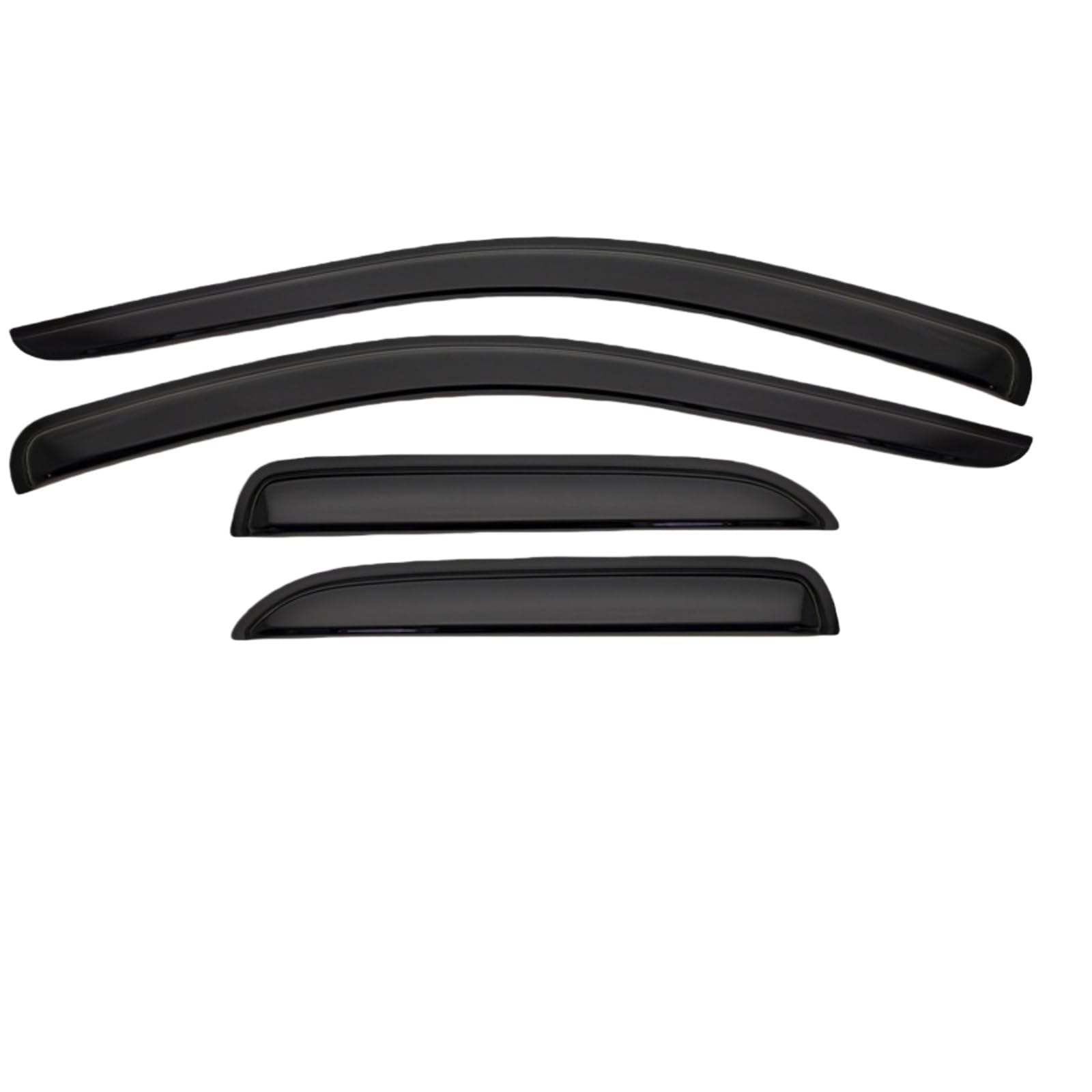 Auto Windabweiser für Dodge Ram RAM 1500 Pickup Truck MK3-DR 2002-2008, Regenschutz Ohne Helle Streifen Auto Seitenfenster Visiere Zubehör