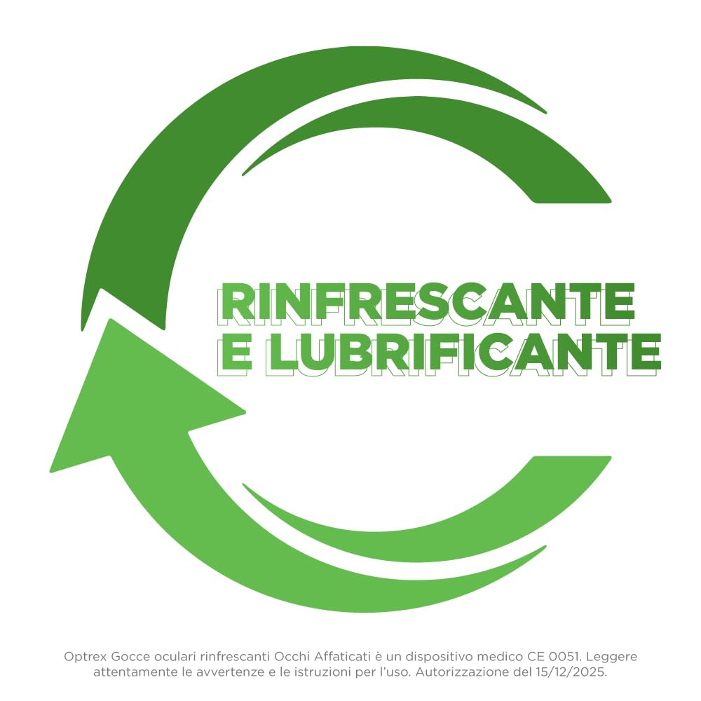 Optrex, Gocce Oculari Rinfrescanti, per alleviare l'affaticamento e il rossore degli occhi, 10ml