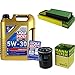 Produktbild QR-PARTS 69366276 Filter Set Inspektionspaket 5 Liter Motoröl Longlife III 5W-30 MANN-FILTER Luftfilter Ölfilter