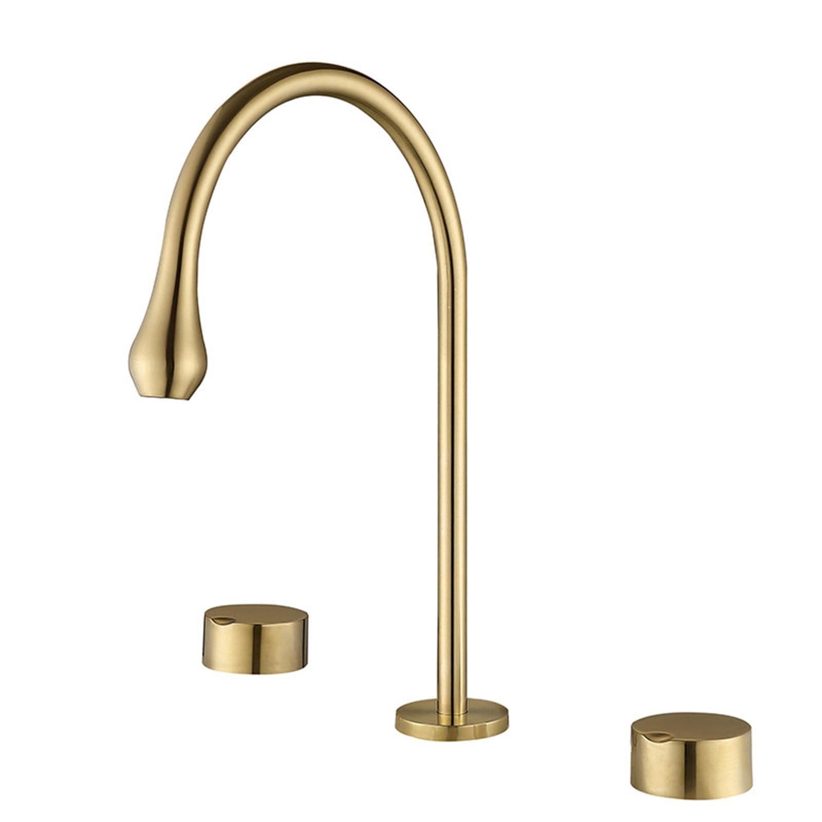 Robinet lavabo trois trous double poignée pour salle de bain moderne