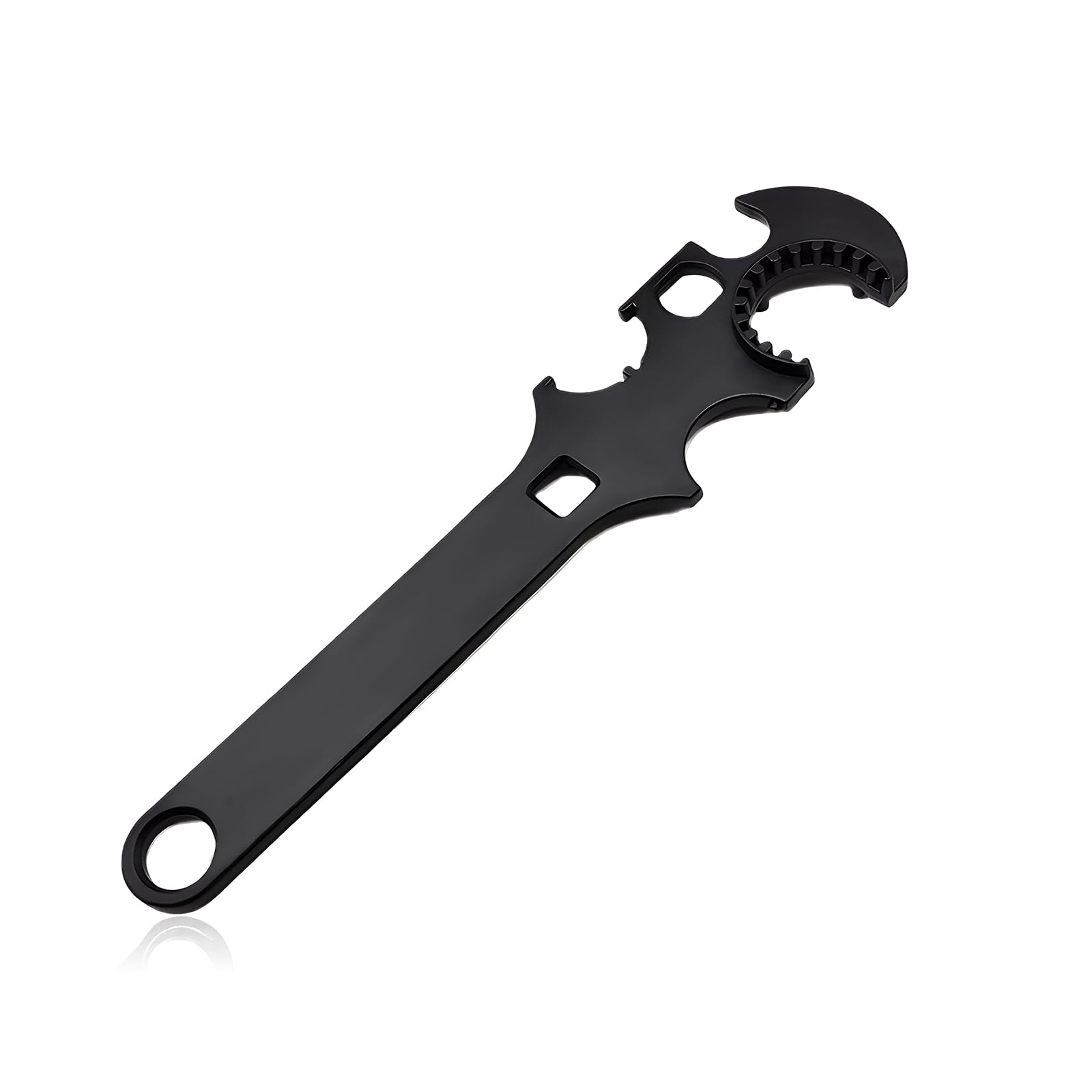 Car Spare Tire Wrench Made of 42# Steel, Multi-Function Castle Nut Wrench Spanner Removal & Installation Tool, Auto Labor-Saving Spare Tire Lug Wrench for Scissor Jack