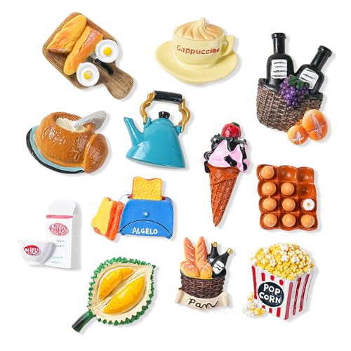 Imanes decorativos para refrigerador, pack de 12 unidades miniatura 1