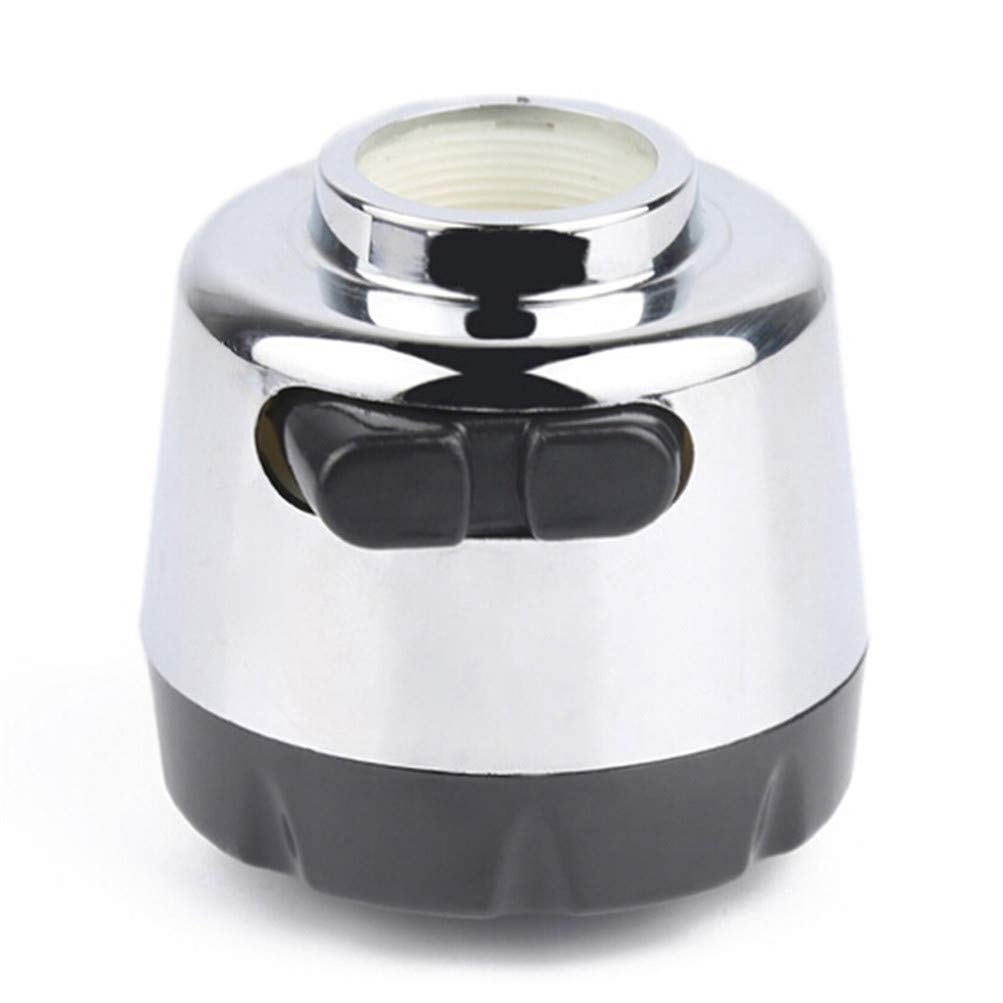 Kitchen Cleaning Tool Faucet Filter Splash-Proof Bubbler Kitchen Accessories(Black-Silver Color)