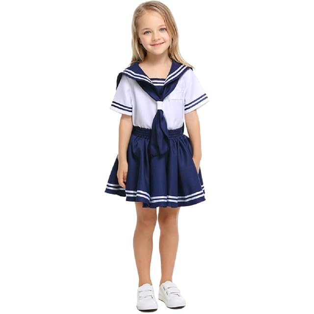 Foto 5 de 6 de LOLANTA Traje de Marinero para niños,Uniforme de Colegiala Japonesa,Disfraz de Cosplay de Anime de Carnaval…