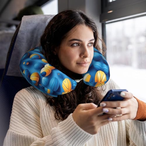 Almohada de poliéster negra para cuello tamaño único miniatura 6