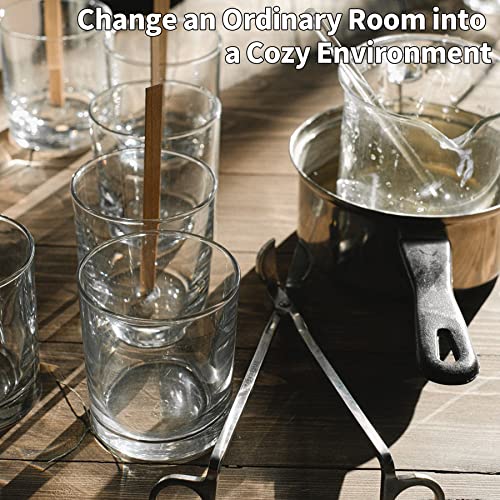 Antimbee (20 Pack) Glass Candle Jars With Bamboo Lids For Making Candles, 6 Oz Empty Candle Tins With Wooden Lids, Bulk Clean Candle Containers - Dishwasher Safe #TOP5