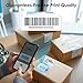 KNAON Bluetooth Thermal Shipping Label Printer, 4x6 Portable Thermal Address Label Printer for Small Business, Compatible with iPhone,Android,Windows,Mac–Works with Ebay Shopify USPS&More, White