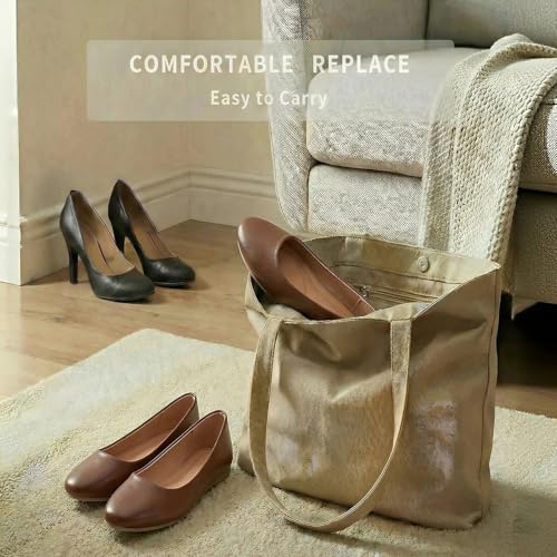 Image of Women's Ballet Flats Shoes Comfortable PU Leather Dress Slip on Shoes Teacher Business Casual