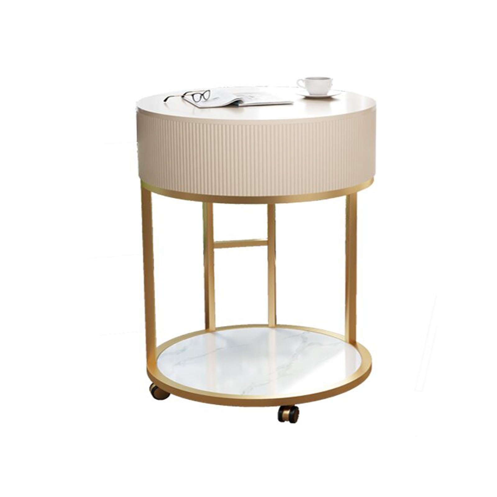 asdchZen Mobile Multifunctional Makeup Table With 3-Color Touch Screen Led Mirror, Stylish Vanity Desk For Bedroom, Home Office, Compact Computer Desk,Table