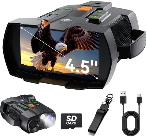 Night Vision Goggles Binoculars for Adults: 4K Night Vision Binoc...