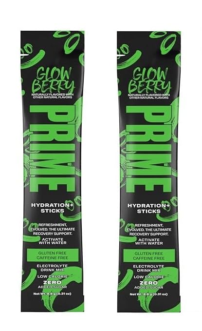 Prime Hydration + Electrolyte Drink Mix Sticks Glowberry Flavour 9.7g (Pack Of 2) (B0CK5TPS4R) Amazon Price History, Amazon Price Tracker