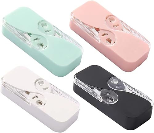 Paquete de 4 dispensadores de hilo dental - Dispensador de hilo dental portátil - Estuche portátil de hilo dental - Organizador automático de hilo