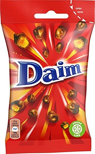18 Bags x 100g of Marabou Daim Mini - Original - Swedish - Milk Chocolate - Dragees - Candies - Sweets