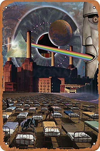 OSONA Pink Floyd Fantasy World Retro Nostalgische Kunst Traditionelle Rostfarbe Zinn Logo Werbung Markante Wanddekoration Geschenk Cover