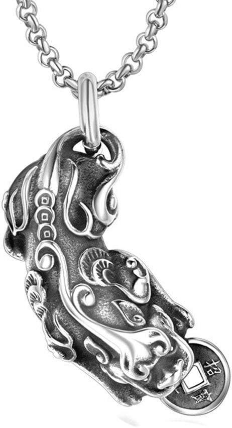 JAJAFOOK Pixiu Pendant Mascot Necklace Lucky and Wealthy Necklace Feng Shui Amulet Animal Pendant