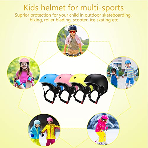 4 Pack Kids Helmet Toddler Bike Skateboard Helmets Adjustable Kids Helmet Ages 3-8 Cpsc Certified Child Helmets For Boys Girls Skateboard Bicycle Scooter Cycling Riding Sports Safety #TOP6
