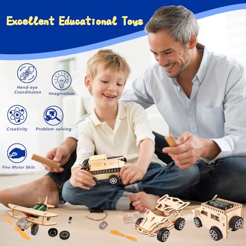 STEM Kits for Kids Age 8-12, 6-in-1 Model Car Kits, STEM Building Toys - Image 5