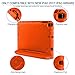 CAM-ULATA for iPad 9.7 Case Kids 2018/2017 Folio Stand Lightweight Kids Friendly for iPad Air 1 iPad Air 2 Protective Cover Handle Shockproof iPad Apple case 5th Generation 6th Generation Orange