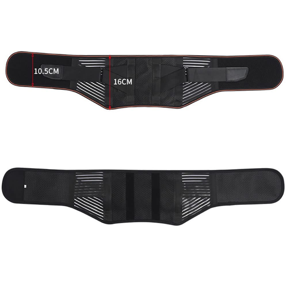 Cinturón de soporte para la espalda para hombres y mujeres Cintura transpirable Soporte lumbar Soporte lumbar para ciática Hernia de disco Escoliosis Alivio del dolor lumbar Correas ajustabl
