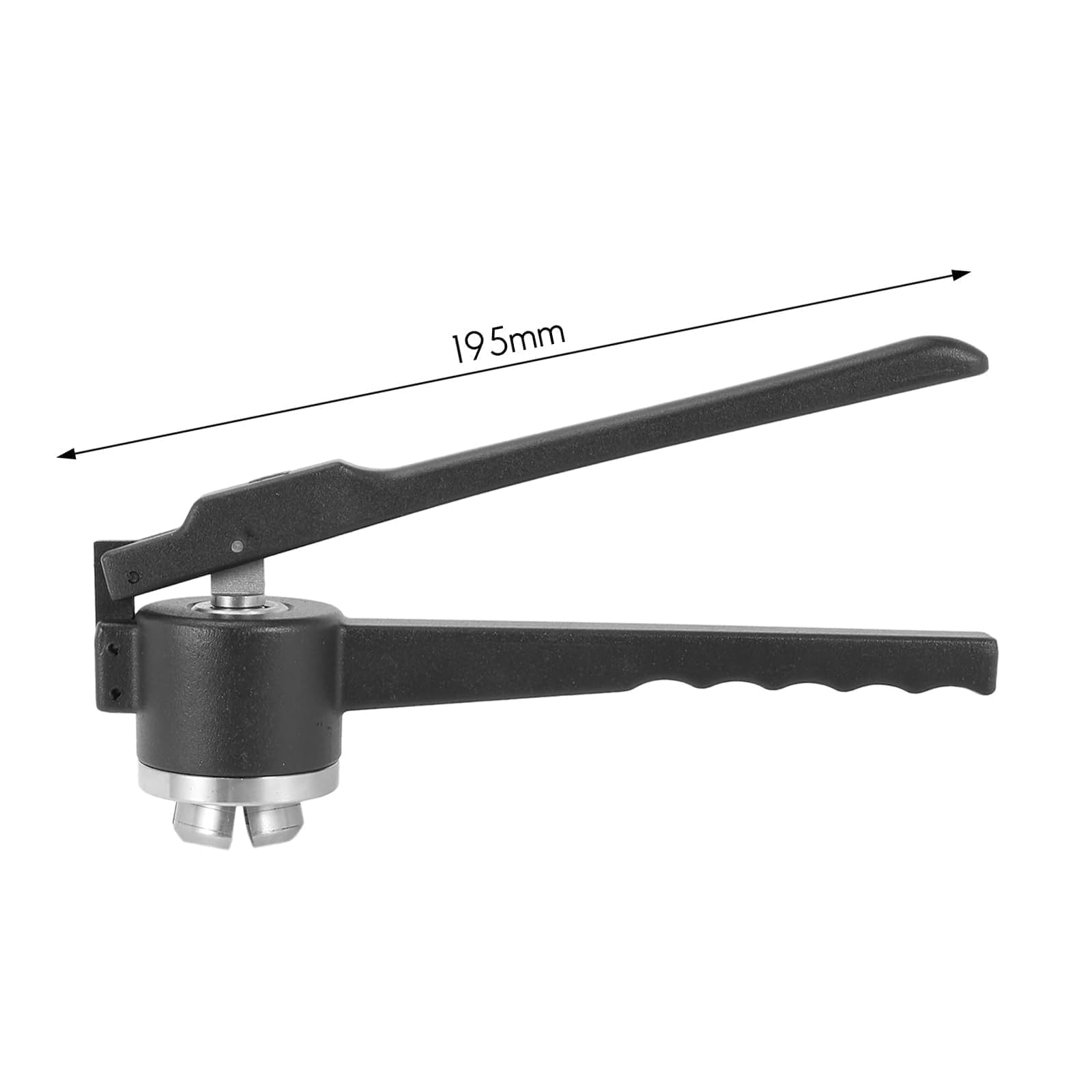 Crimpadora de viales (13/15/20 mm), crimpadora/levantador de tapas abatible, herramienta de tapado manual, acero inoxidable/sello hermético, 20-30 botellas/min,20mm,C