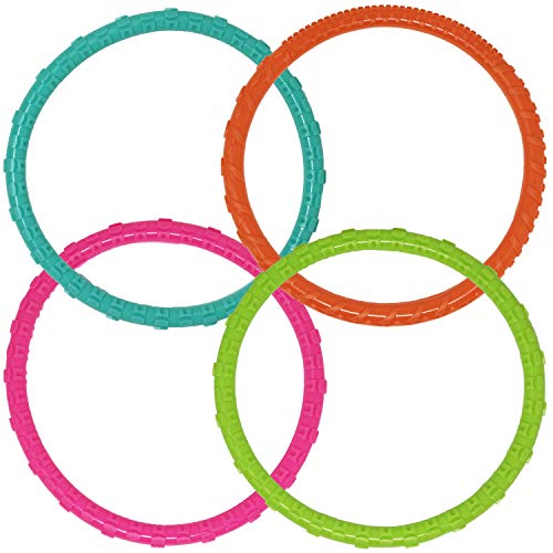 Joyin 24 Pcs Diving Pool Toys Set With Storage Bag Includes 7 Diving Rings, 4 Diving Sticks, 4 Toypedo Bandits And 9 Pirate Treasures, Underwater Sinking Swimming Pool Toy For Kids #TOP1