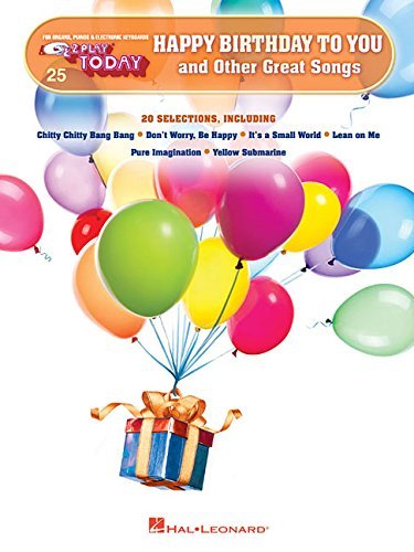 Livre partition Happy Birthday to You E-Z Play Today Volume 25 pour piano facile