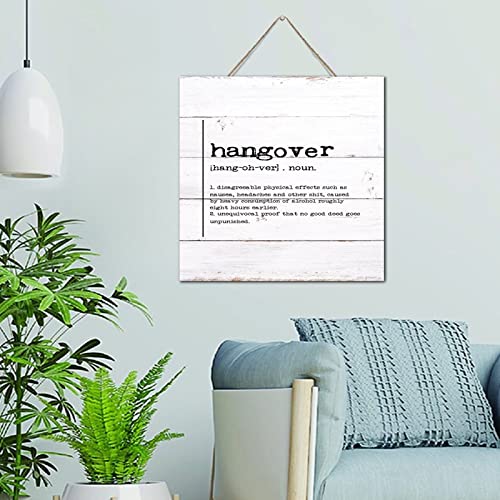 Plaque de bois Hangover décoration murale minimaliste 30,5 cm