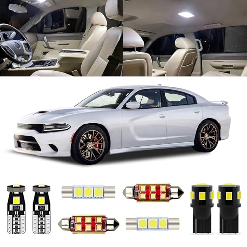 Kit Interior LED para Dodge Charger 16 piezas, Luz Blanca 6000K miniatura 1