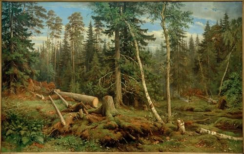 Lienzo artístico Ivan Shishkin de alta resolución para decoración elegante