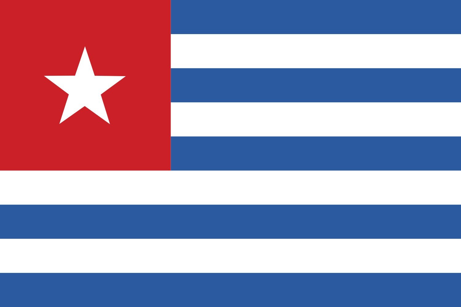 Drapeau de l'État Crétois Civil indéchirable pour pavoisement extérieur sans usure