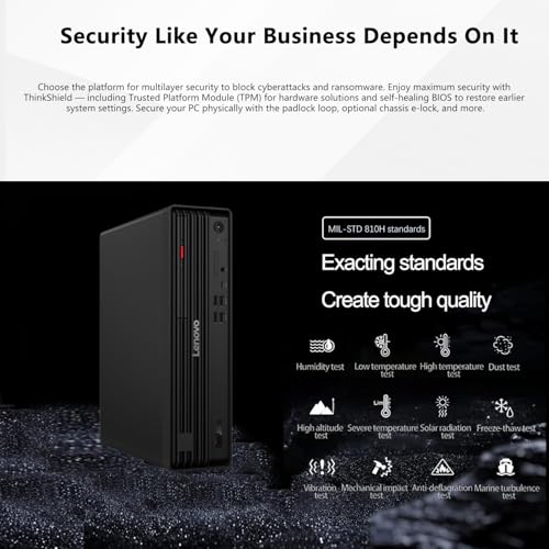 Image of Lenovo ThinkCentre M70s SFF Business AI Desktop, Intel Core Ultra 7 265, 16GB DDR5, 512GB SSD, HDMI, DP, Wi-Fi 6, Support 3-Monitor 4K, Wired KB & Mouse, Win 11 Pro, Bundle Adata 64GB Flash Drive
