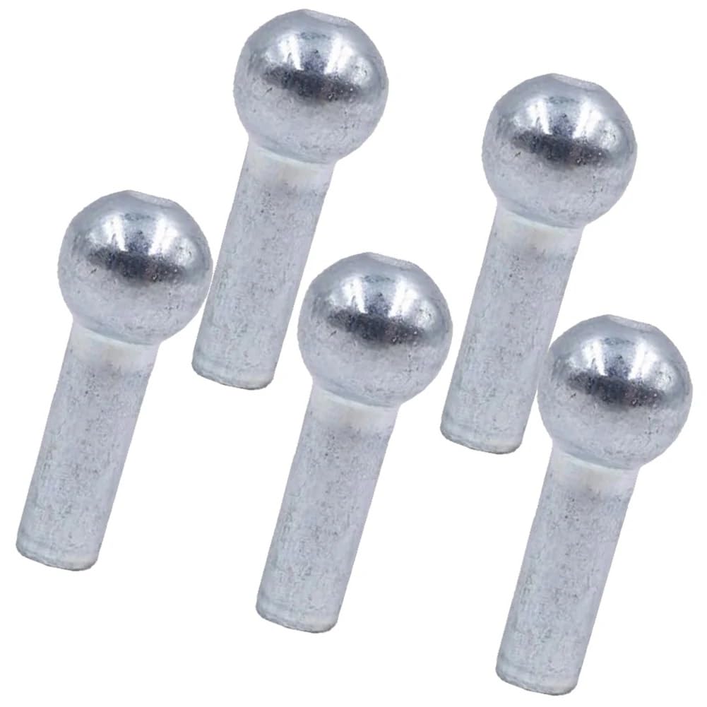 5 Pack Pulley Cable End Terminals Metal Ball Stopper Joint Lugs Attachment Parts for Gym Weight Lifting Machine Fitness Equipment Running (for Diameter 5mm Wire)-image-47