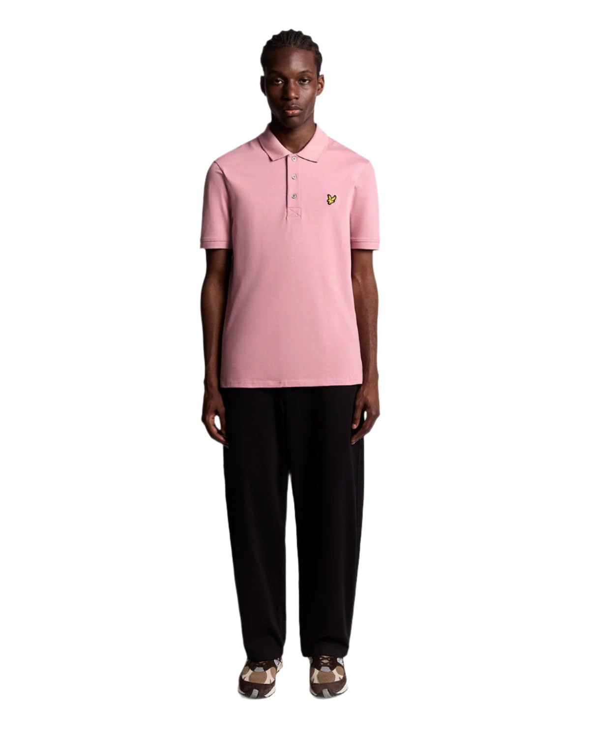 Lyle & Scott SS - Polo liso, X871 Garden Rose, S