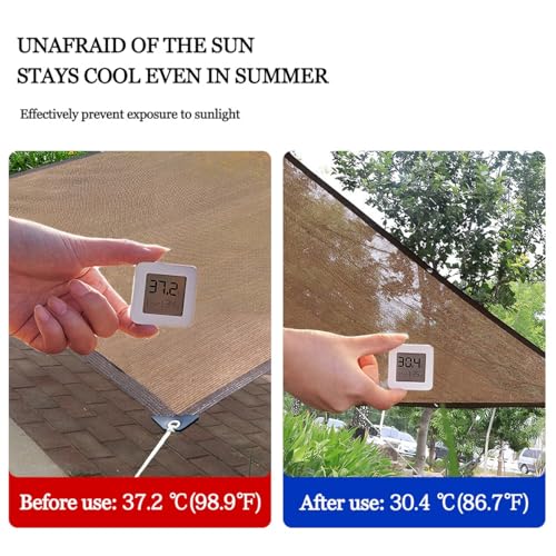 Toile d'ombrage extérieur 1.5x5m avec oeillets pour pergola et couverture potager