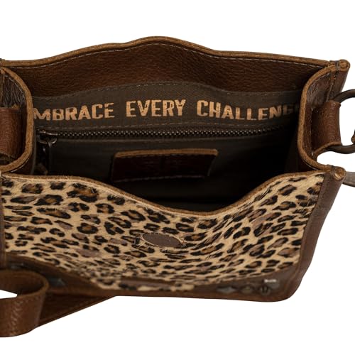STS Ranchwear Womens Great Plains Lola Leopard Print/Brown Leather Crossbody Bag4