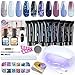 Skymore 8 Farben Nagelset, Gelnägel Set mit 6W UV Lampe, Gel Nägel Nagelverlängerung Set Komplett, Nagelstudio Starter Set,Professionelles Nail Builder Kit mit 8 * 15 ml Nagelgel, Top & Base Coat