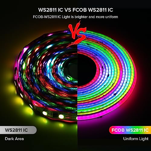 Tira LED RGB Flexible con Control Remoto y Bluetooth 16.4 ft miniatura 2