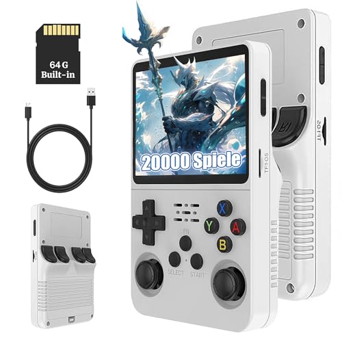KINMRIS R36S Retro Handheld Spielekonsole 64GB