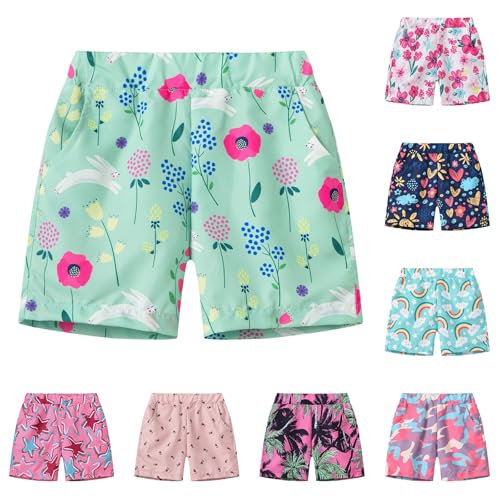 Toddler Cute Swim Trunks Fashion Summer Beach Shorts Boys Girls Casual Pull On Relaxed Fit Linen Shorts Summer Wear