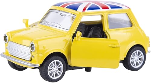 Miniatura 2 de Modelo de automóvil de aleación fundida a presión, vehículo de juguete retroceso 136 con puertas de apertura, juguetes clásicos vintage para niños y