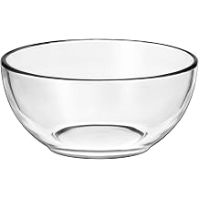 Red Pomegranate ELEMENT Set of 12 Glass Soup/Salad/Dessert/Snack Bowls