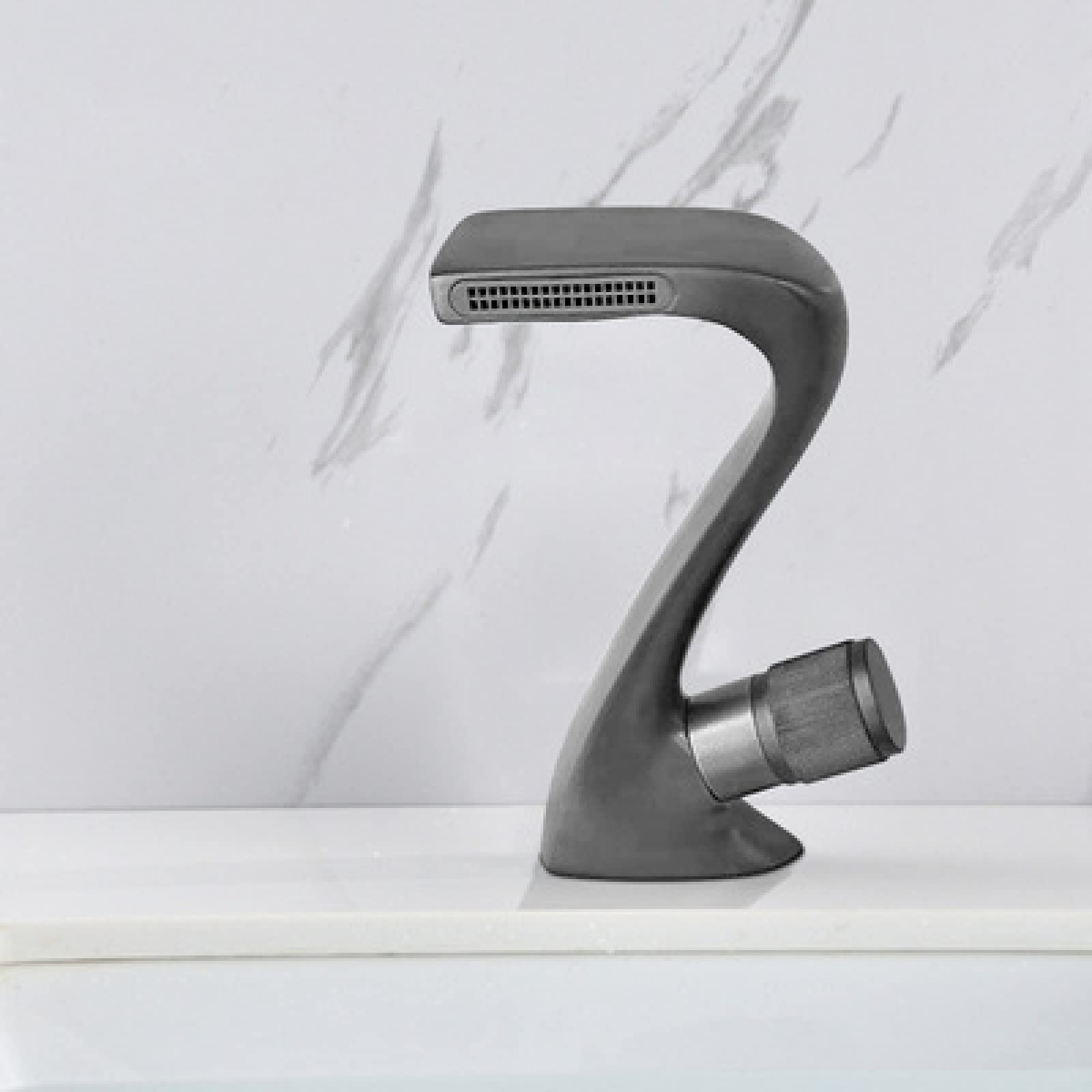 Qcknkmgg Grey Basin Tap, Copper Basin Faucet