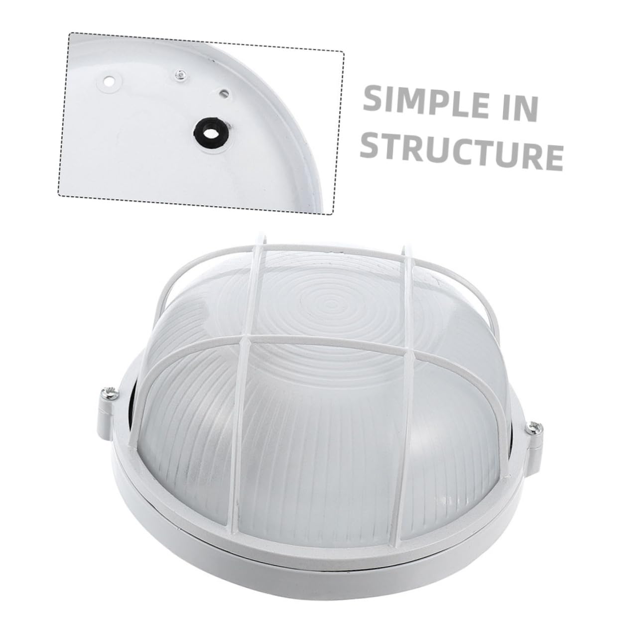 BESTonZON 2 Piezas Luces Prueba De Explosiones para Sauna Unidades De Vidrio y Aluminio Fundido Lámpara De Sauna Profesional para Iluminación o Almacenes Interiores