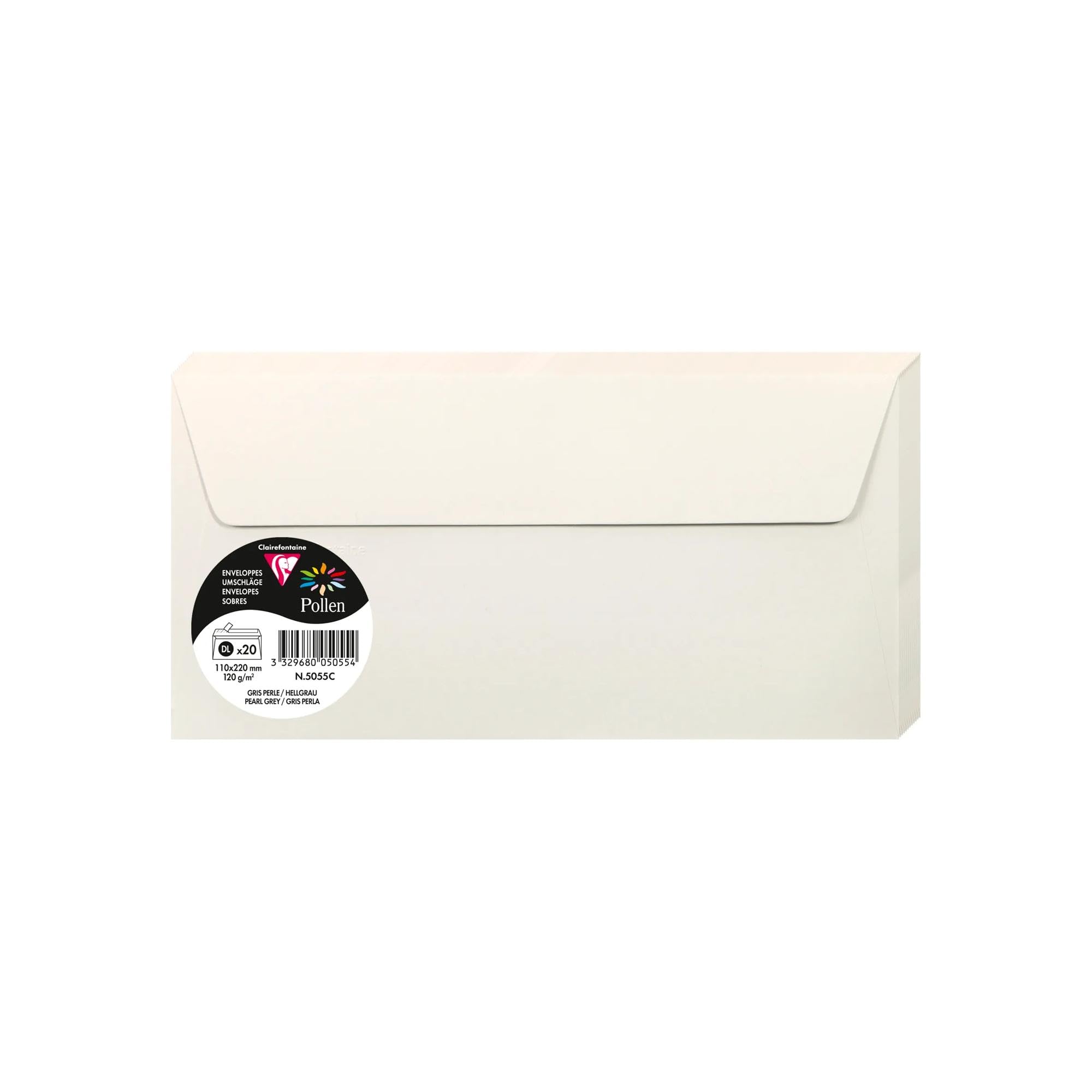 Clairefontaine 5055C koperty samoprzylepne x20 11x22 cm 120 g gładkie